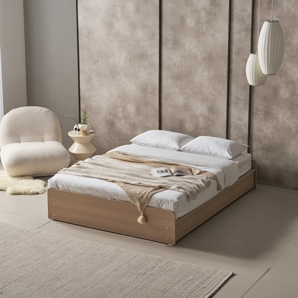 아몬디 무헤드 안방 수납침대 호텔식침대 서랍형 슈퍼싱글프레임