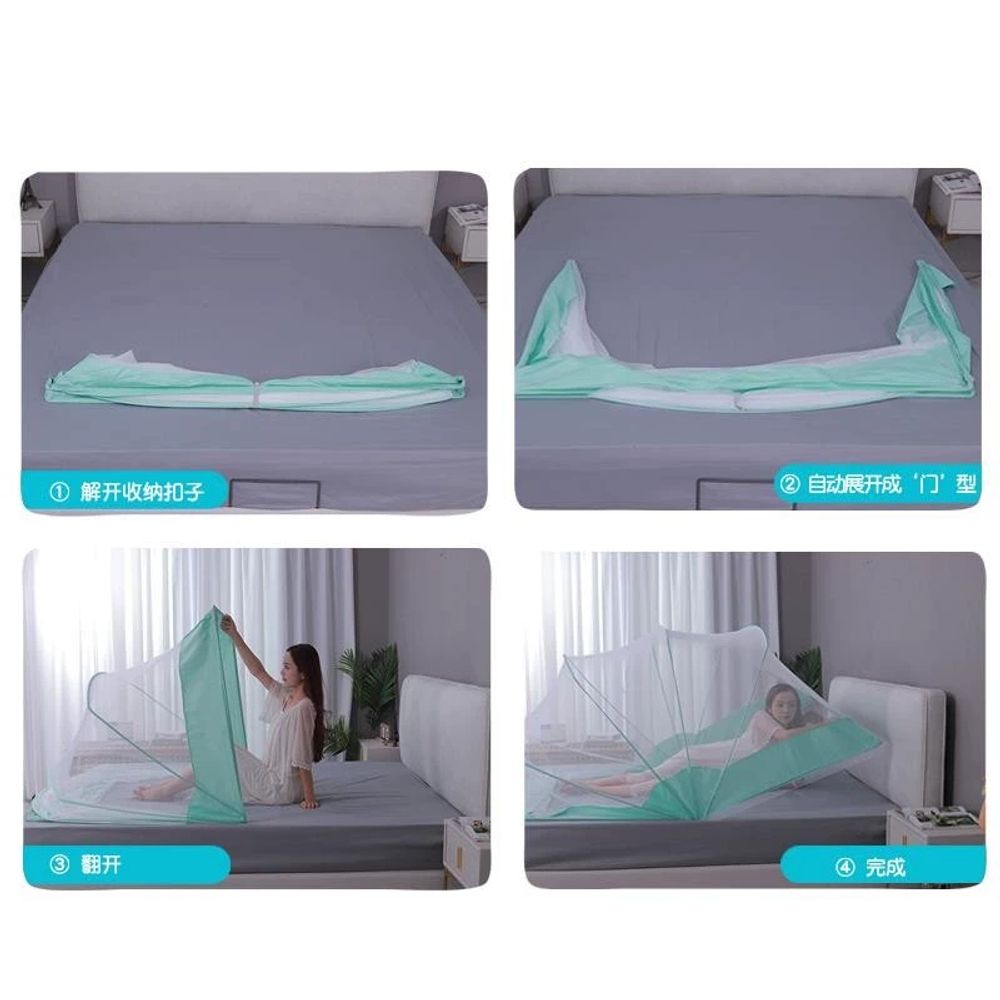 접이식 모기장 홈 기숙사 학생 캐노피 원터치 - 상세 이미지 3
