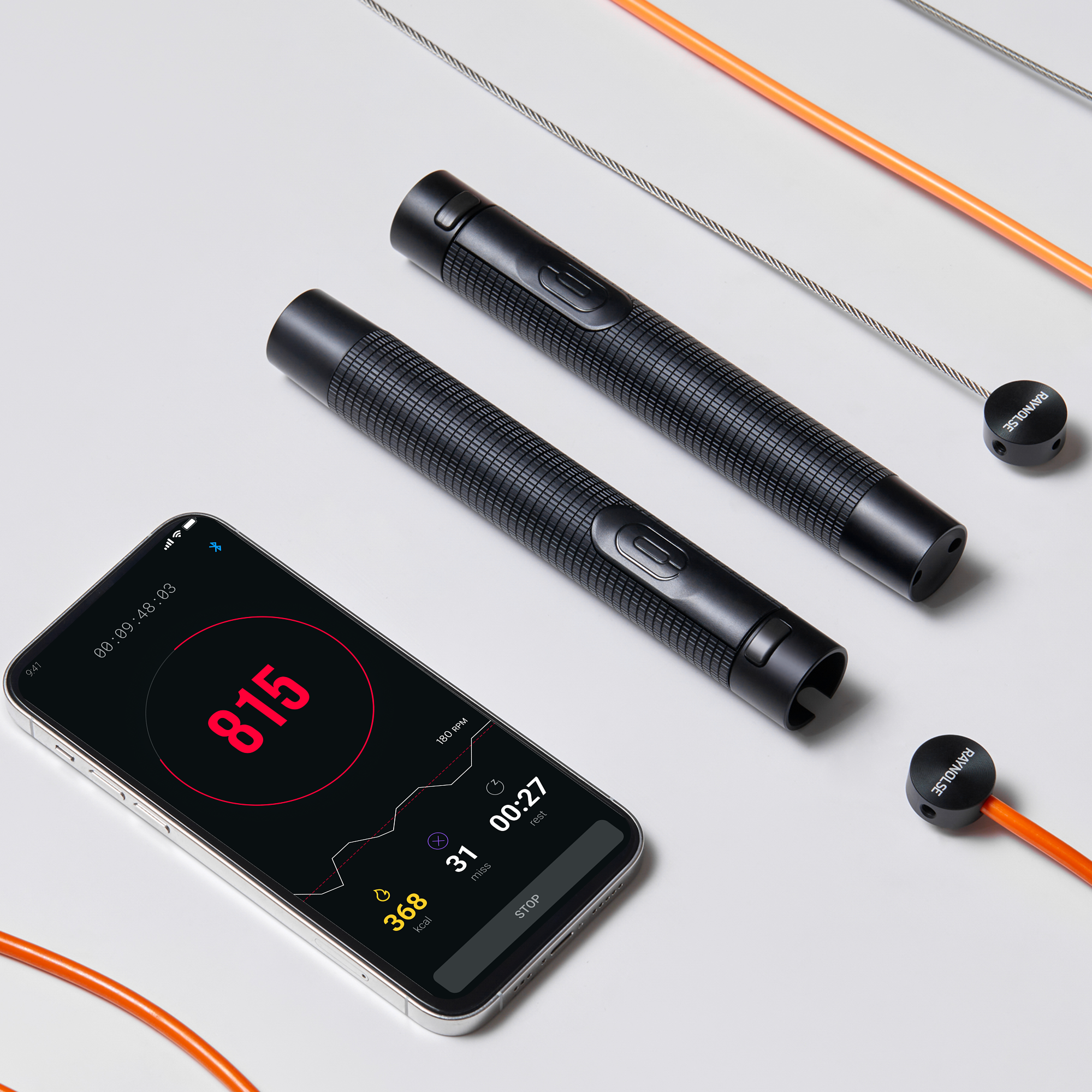 [레이놀즈] 스마트 줄넘기 다이어트 선수용 와이어 복싱 스피드 크로스핏 중량 카운트 성인