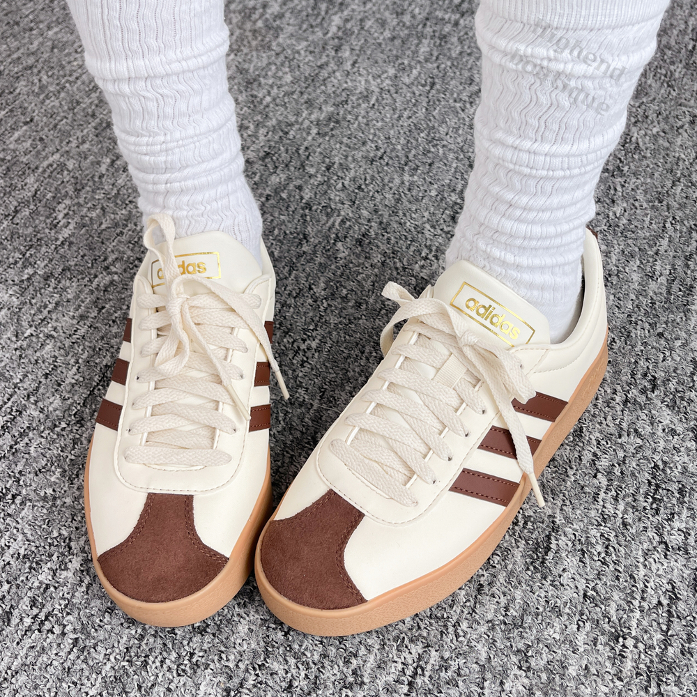 아디다스 삼바 코트 VL 스니커즈 크림 브라운, 265