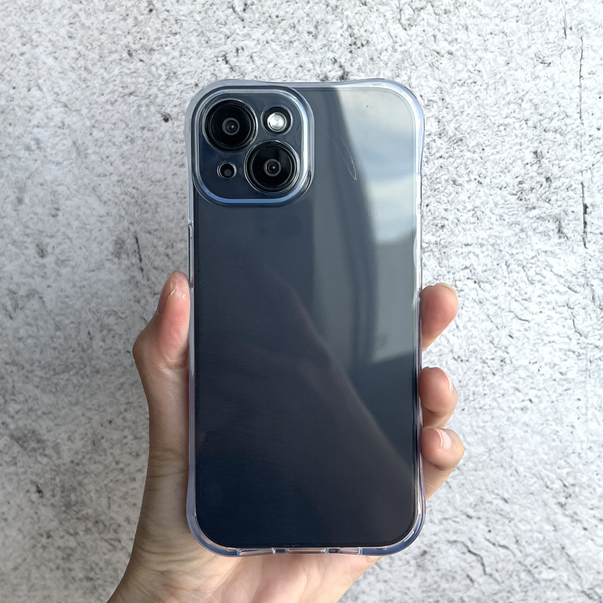 변색없는 젤리 범퍼 슬림 풀커버 카메라보호 투명, 아이폰13 - 상품 이미지