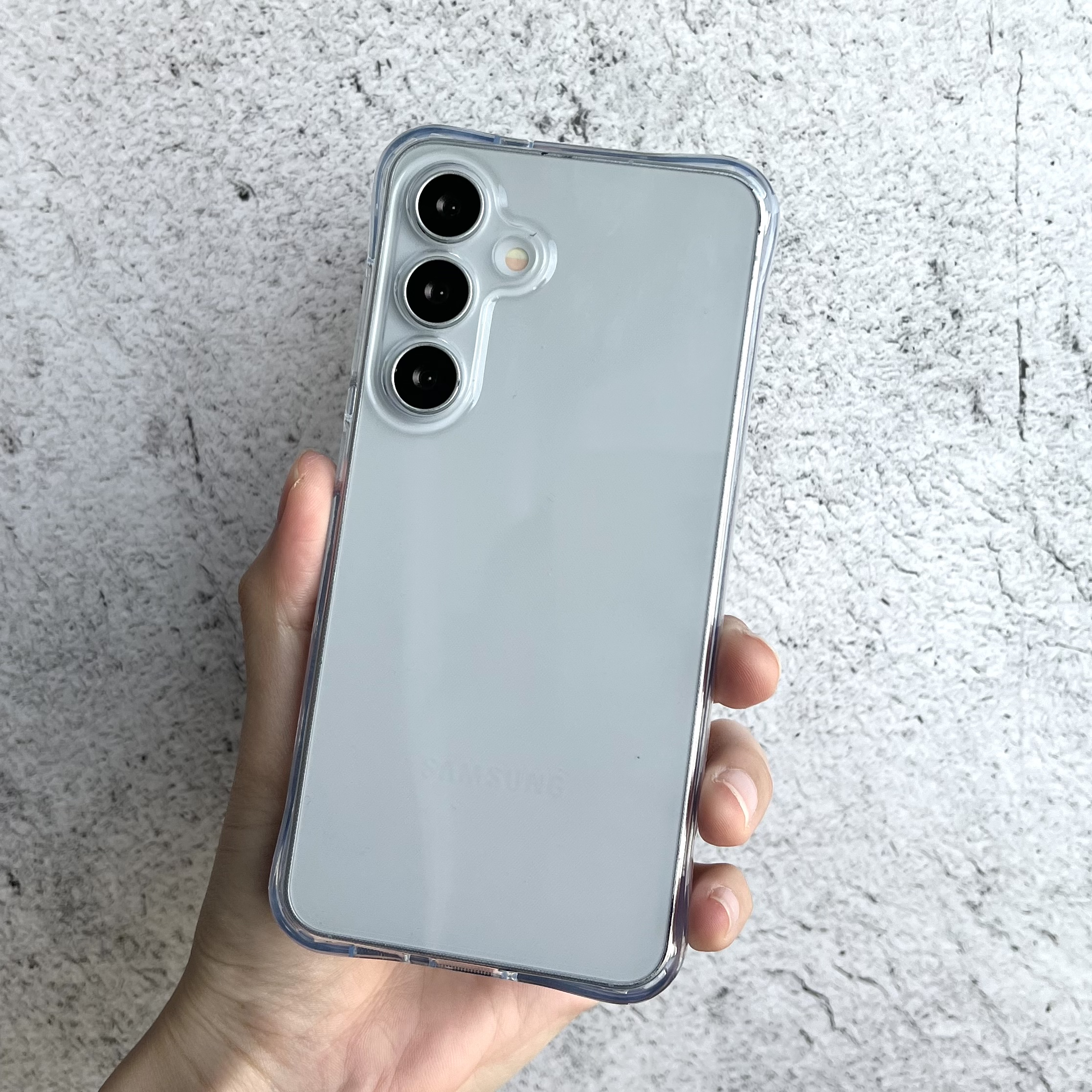 변색없는 젤리 범퍼 슬림 풀커버 카메라보호 투명, 갤럭시S24 - 상품 이미지