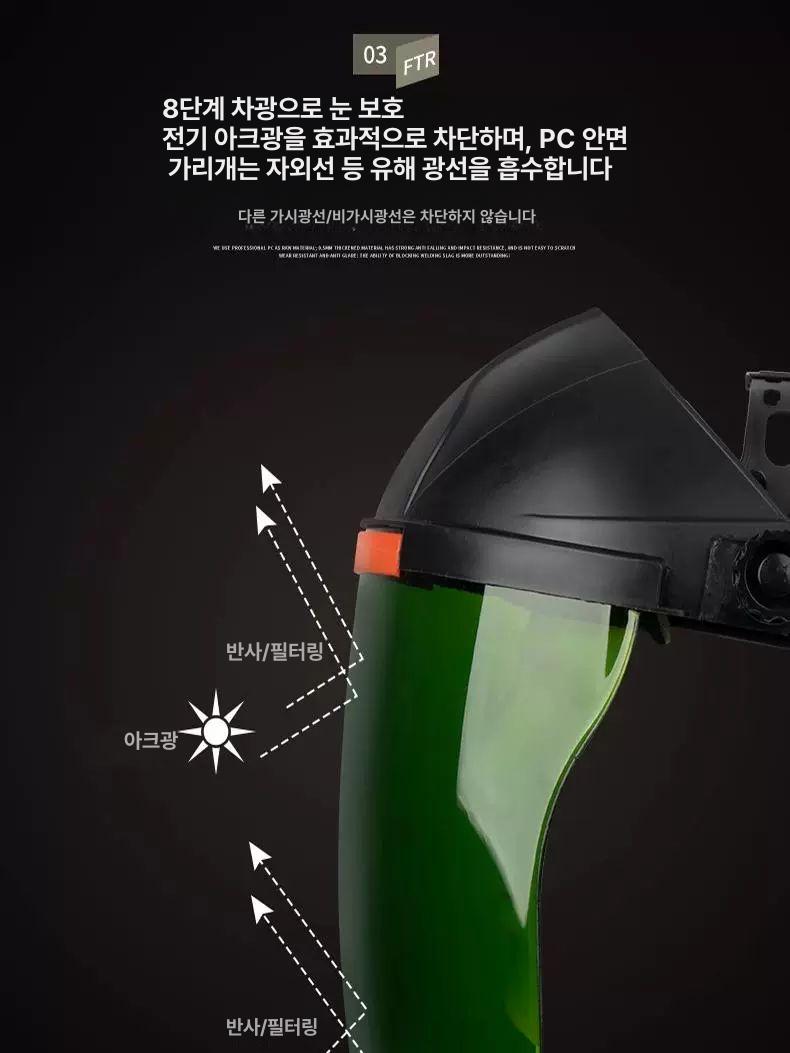투명 얼굴 보호대 작업용 농약 살충제 투명스크린방수및오염방지환경적합 - 상세 이미지 3