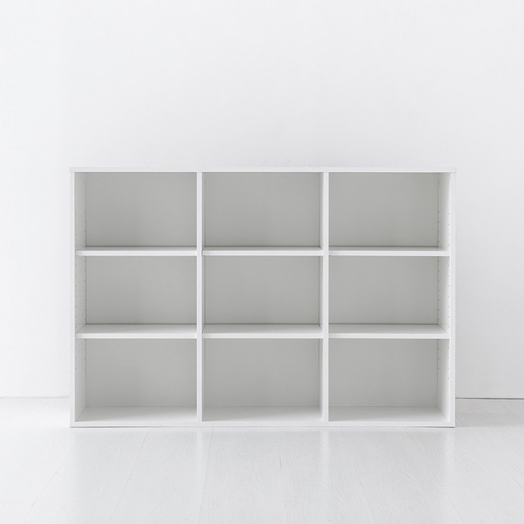 숄리드 책장 3x3 BC663 1190x295x800mm, 3단, 화이트 1781.5313 - 메인 이미지