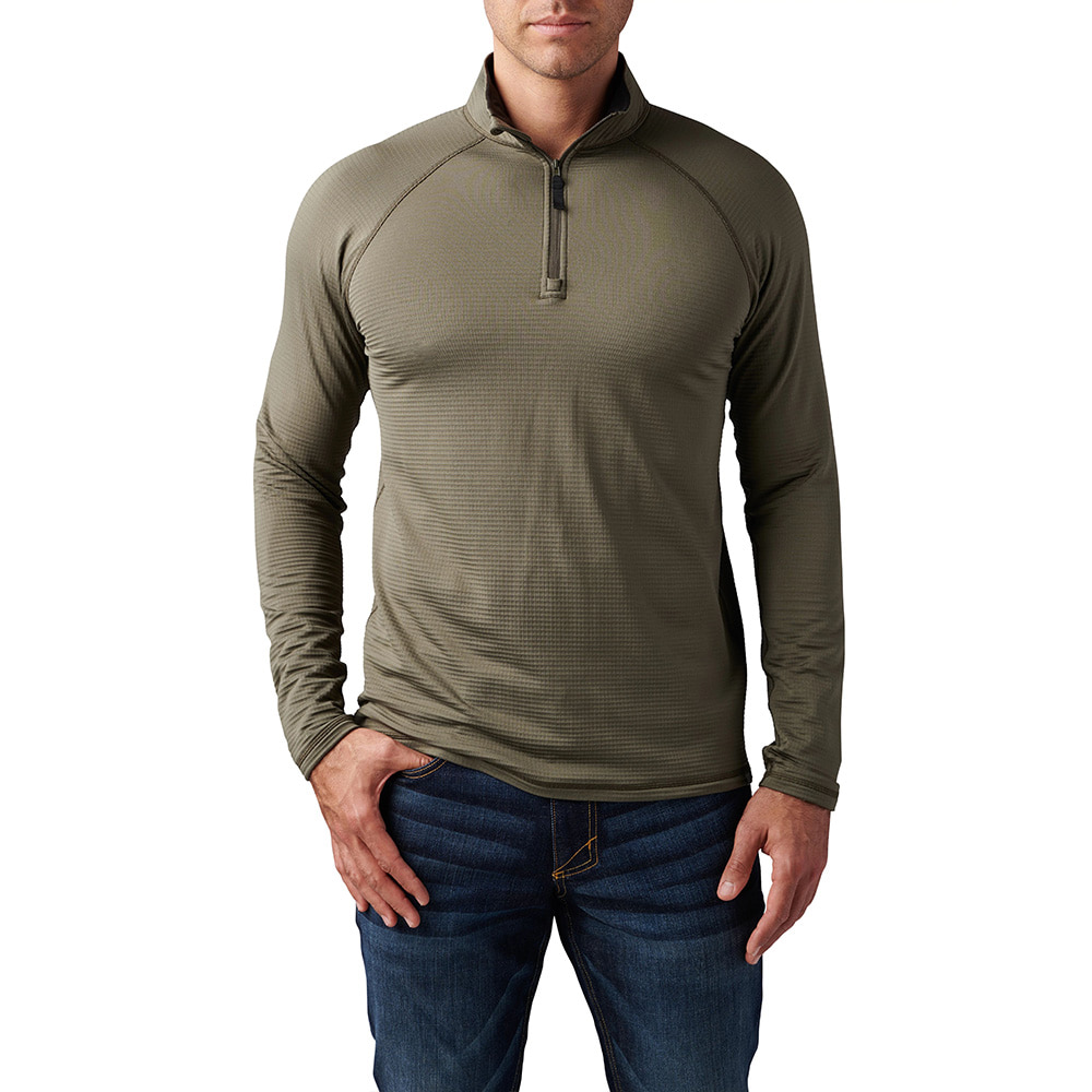 5.11 택티컬 스트라토스 1/4 집업 (레인저그린) - Stratos 1/4  Zip (Ranger Green) - 상세 이미지 2