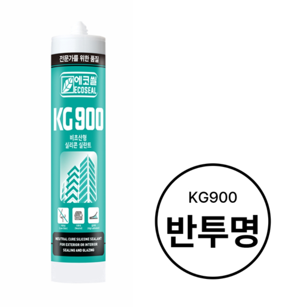 무초산 실리콘 실란트 에코실 KG900 반투명 270ml 수달코리아 - 상세 이미지 2