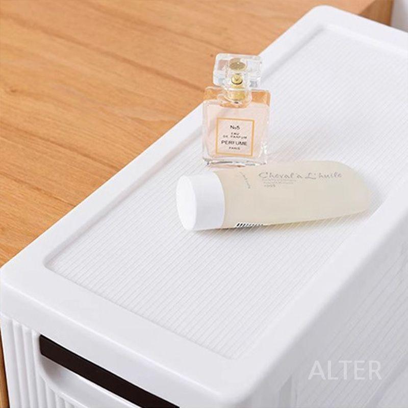 폭좁은 수납장 틈새장 서랍장 냉장고 선반 19CM 화이트 두 층 - 상세 이미지 4