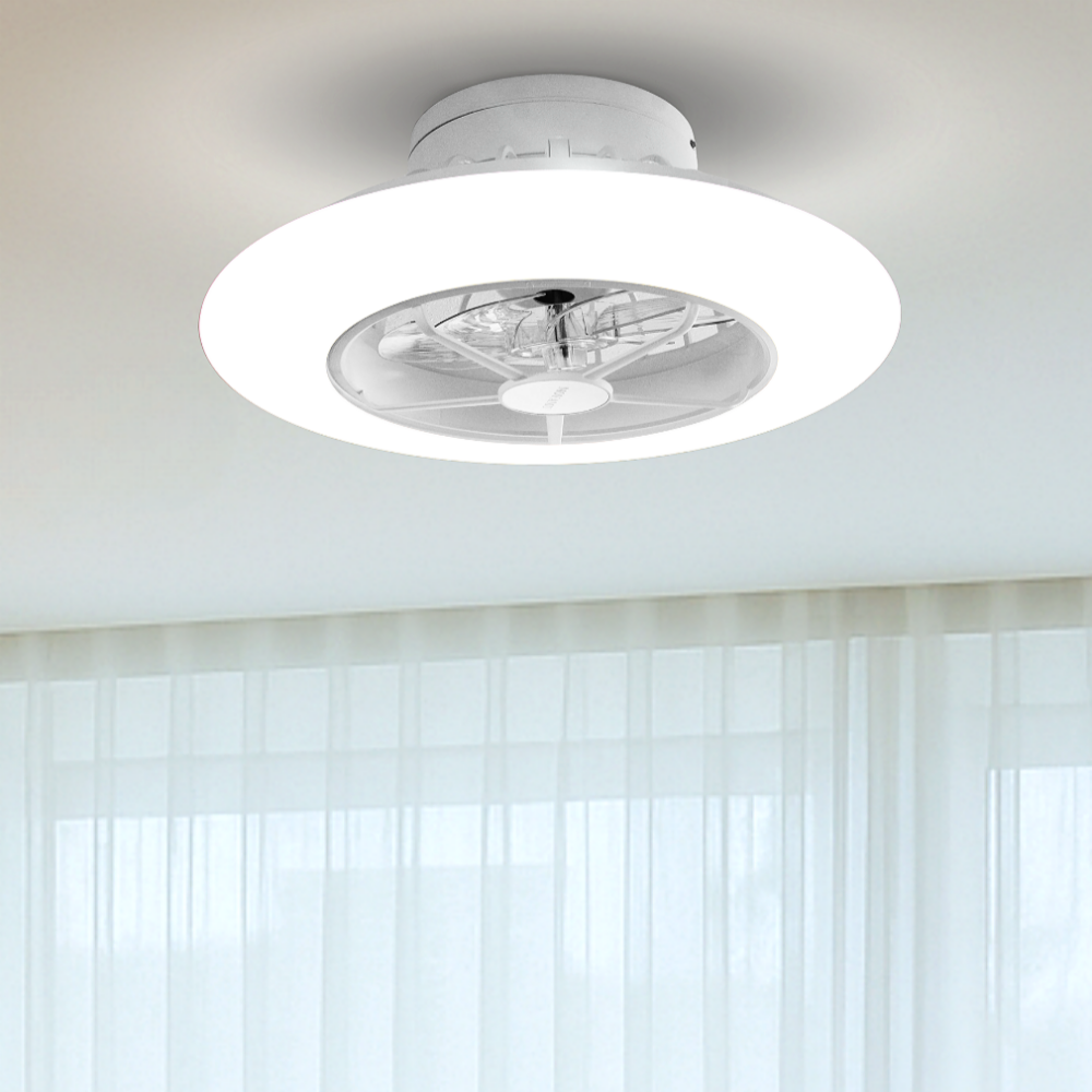 모야무 천장선풍기 천장 실링팬 조명 실링펜 에어모션 퓨어화이트