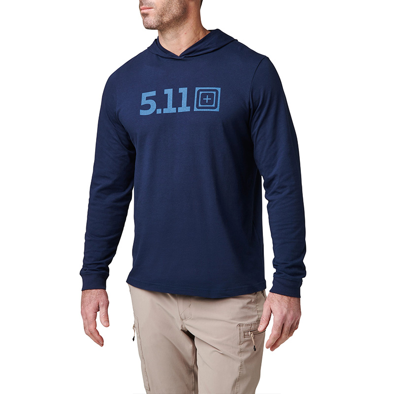 5.11 택티컬 511 후드 티셔츠(퍼시픽네이비) - Hooded LS Tee (Pacific Navy) - 상품 이미지