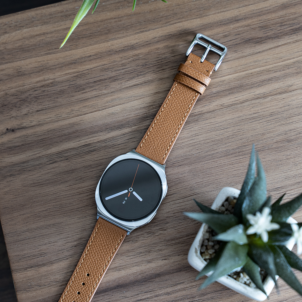 갤럭시워치 8 가죽 스트랩 클래식 앱송 시계줄 밴드 줄질