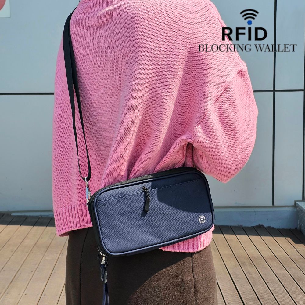 모아 안티스키밍 여권케이스 가족 여권파우치 rfid차단파우치 rfid가방 - 상품 이미지