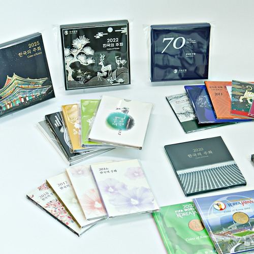 한국은행 민트세트 전용 OPP 비닐 마운트 화폐용품  2001~2009년 민트 전용 - 상품 이미지