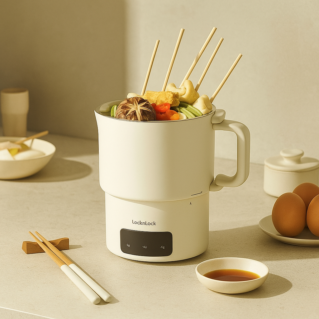 락앤락 올스텐 접이식 멀티쿠커 0.8L EJK814WHT