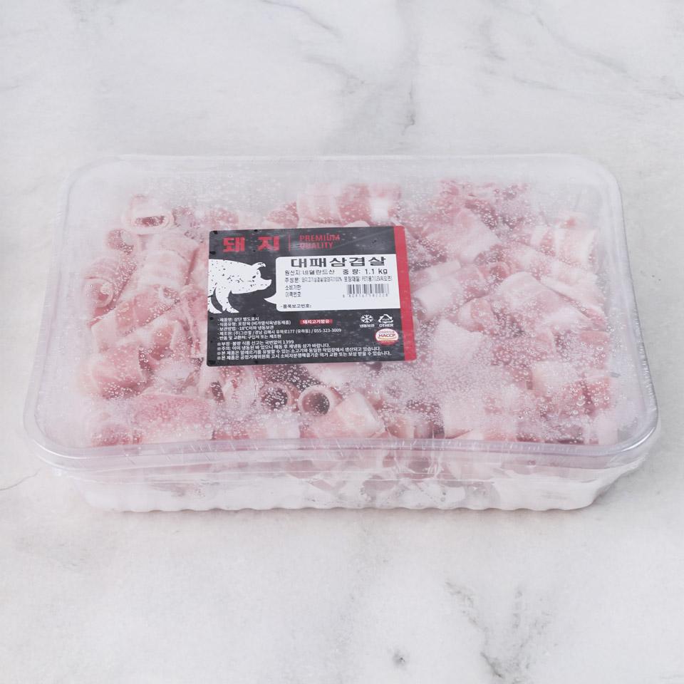 메가마트 돼지 대패 삼겹살(냉동) 1.1kg - 상세 이미지 2
