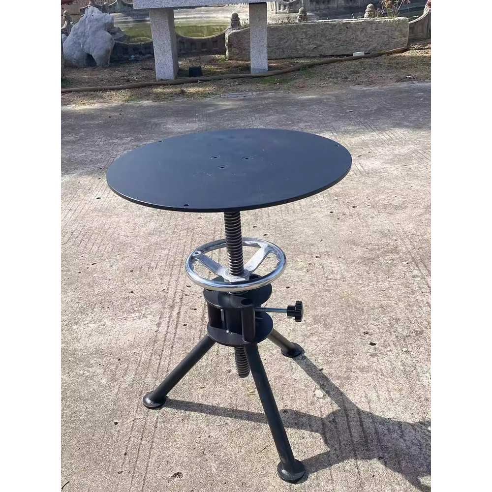 분재 회전판 턴테이블 정밀 작업용 360도 회전 받침대 25cm 스테인리스 스틸 - 상세 이미지 5