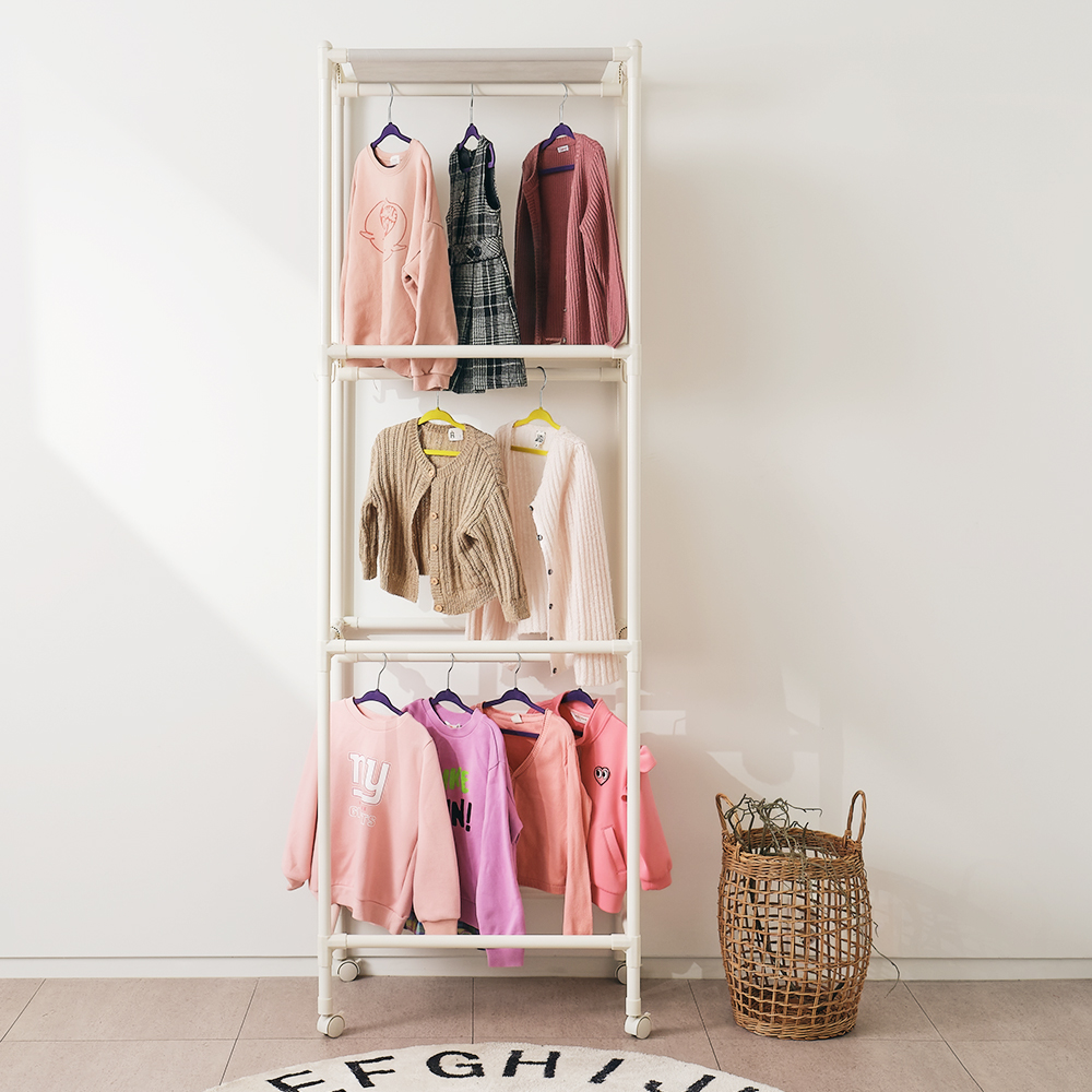 아기 행거 유아행거 다걸어 3단