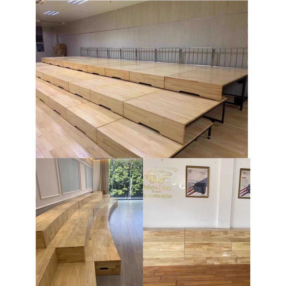 합창 무대 계단 3단 조립식 접이식 스탠드 성가대 2단 120x80x40cm - 상세 이미지 4
