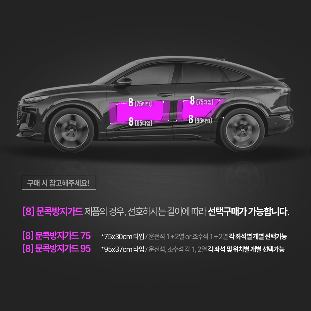 저스트쉴드 아우디 Q6 이트론 B/C/D필러 PPF필름 부분구매 - 상세 이미지 4