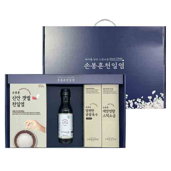손봉훈 천일염 소금 선물세트 요리의정석 4종 A 집들이 결혼식 답례품 핑크 솔트 - 상품 이미지