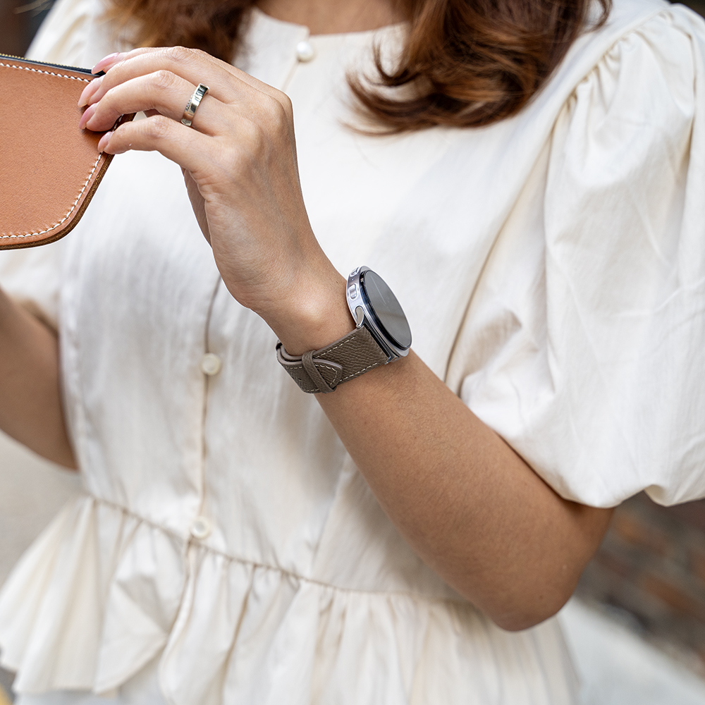 갤럭시워치 8 가죽 스트랩 클래식 앱송 시계줄 밴드 줄질