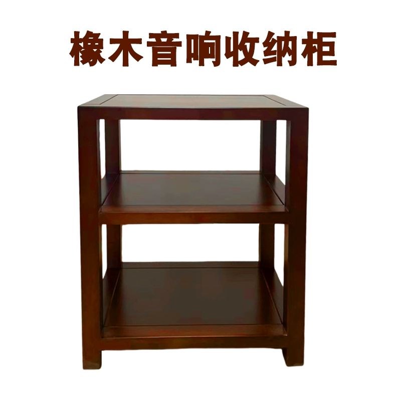 원목오디오랙 오디오장 거치대 거실 호두 이동식 장비 2층 단일 캐비닛 오크 순수 원목 A - 상세 이미지 5