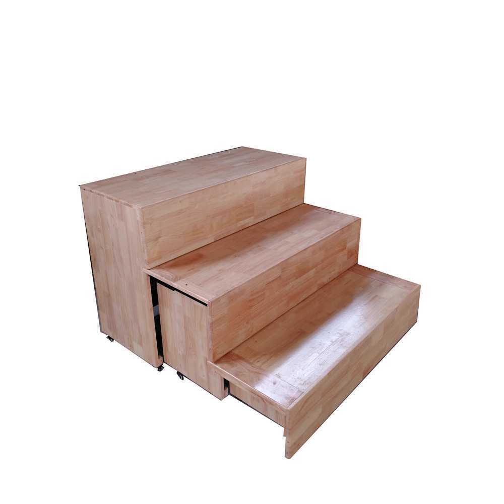 합창 무대 계단 3단 조립식 접이식 스탠드 성가대 2단 120x80x40cm - 상품 이미지