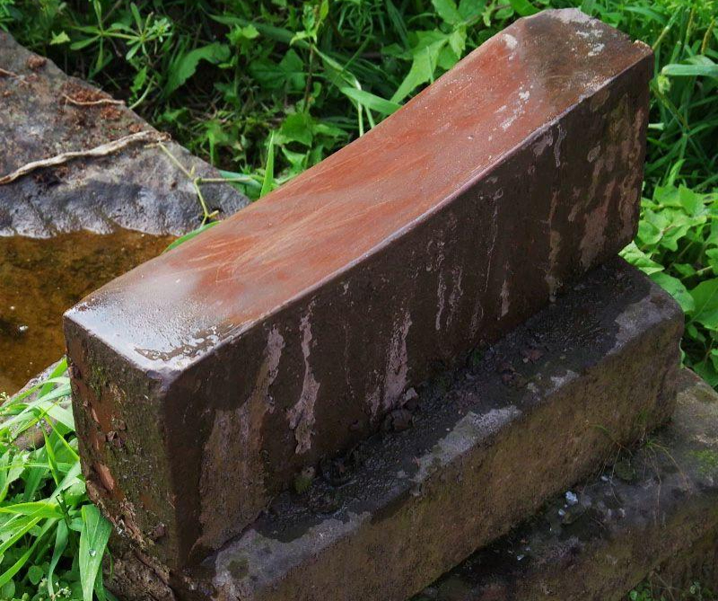 칼갈이 대형 숯돌 연삭 칼가는 천연석 단하사홍 25x10x7cm 4.0kg - 상품 이미지