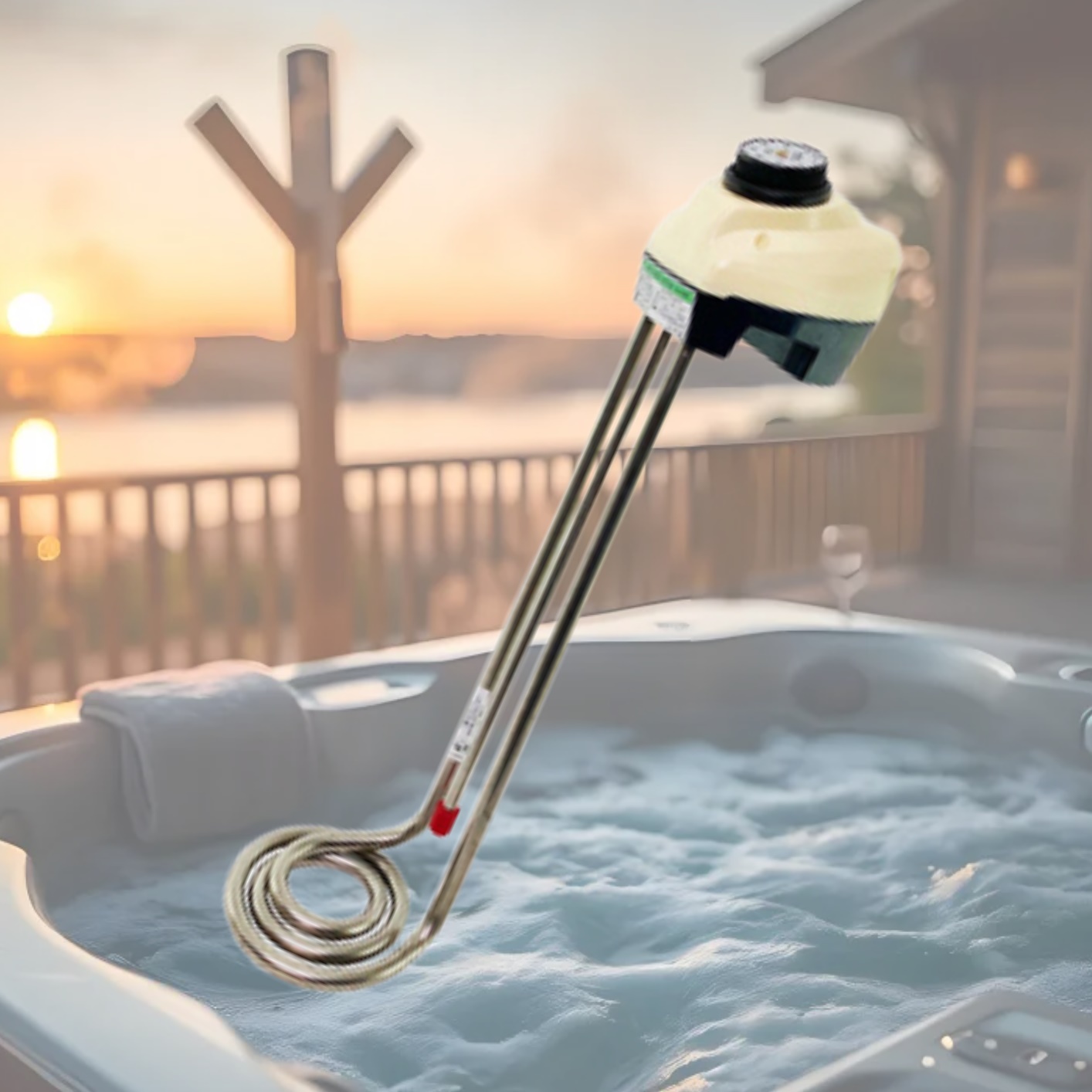 온수히터봉 물데우는기계 1.5KW 400mm 온수가열기