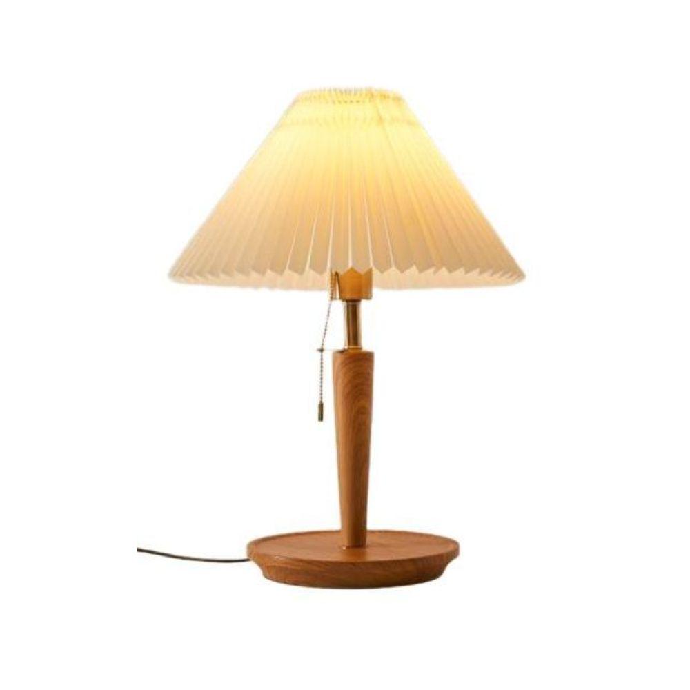 레트로 단스탠드 우드 램프 클래식 카페 엔틱 원목색 36CM 백색광 - 상품 이미지