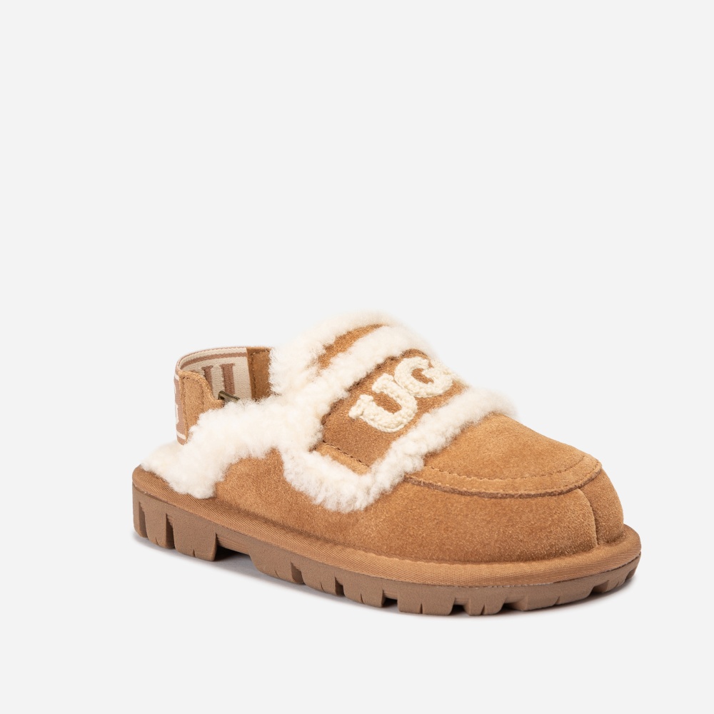 호주 어그 25FW 오즈웨어 키즈 바이올렛 시어링 슬리퍼 스트랩 탈부착 OB938KD - 상세 이미지 2