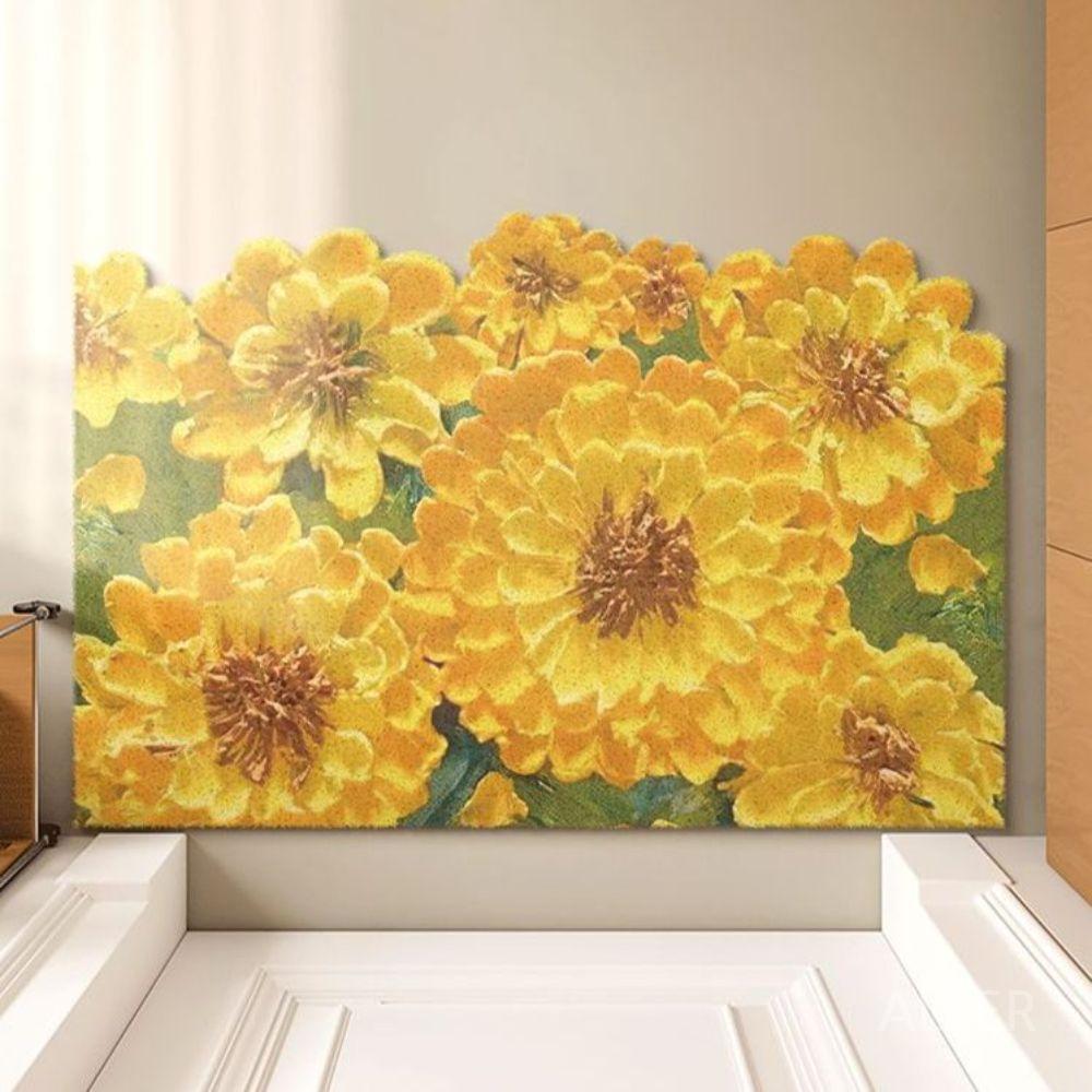 초대형 데이지 꽃그림 유화 팝아트 그린 손으로 거실 A 120x100cm - 상세 이미지 3