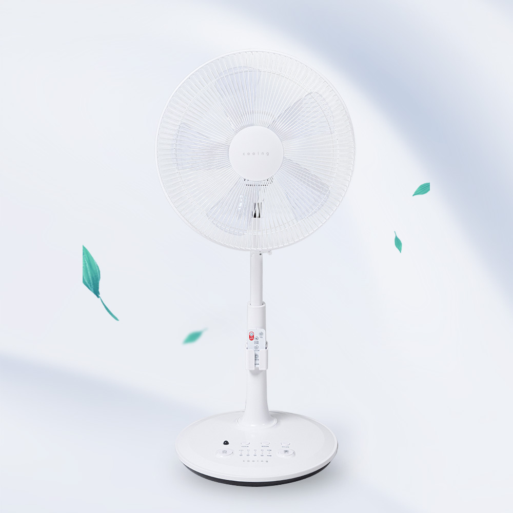 쿠잉 발터치선풍기 EF-F1401W 스탠드 사무실 가정용 시원한 - 상품 이미지