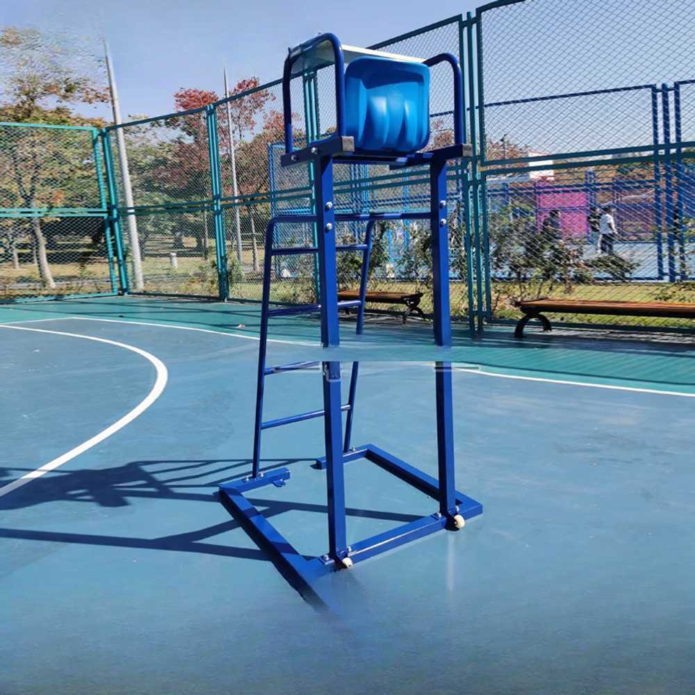 테니스 심판의자 감시대 이동식 실내외 경기장용 의자 A형 블루 - 상세 이미지 2