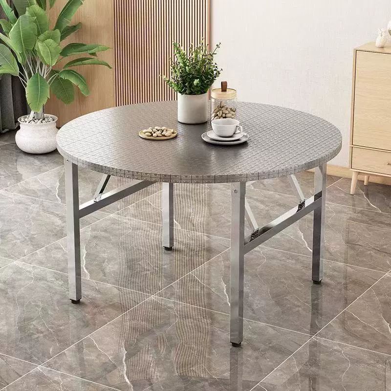 접이식 스텐 테이블 루프탑 업소용 식탁 포차 식당 80x55CM 테이블 특두꺼움 접이식 - 상세 이미지 3