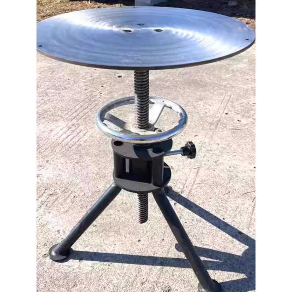 분재 회전판 턴테이블 정밀 작업용 360도 회전 받침대 25cm 스테인리스 스틸 - 상세 이미지 3