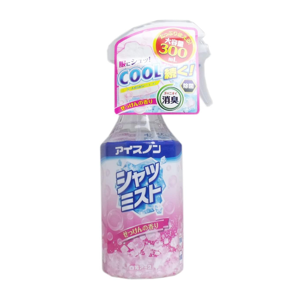 [일본구매대행]하쿠겐 어스 아이스논 셔츠 미스트 비누향 본체 300ml - 상품 이미지