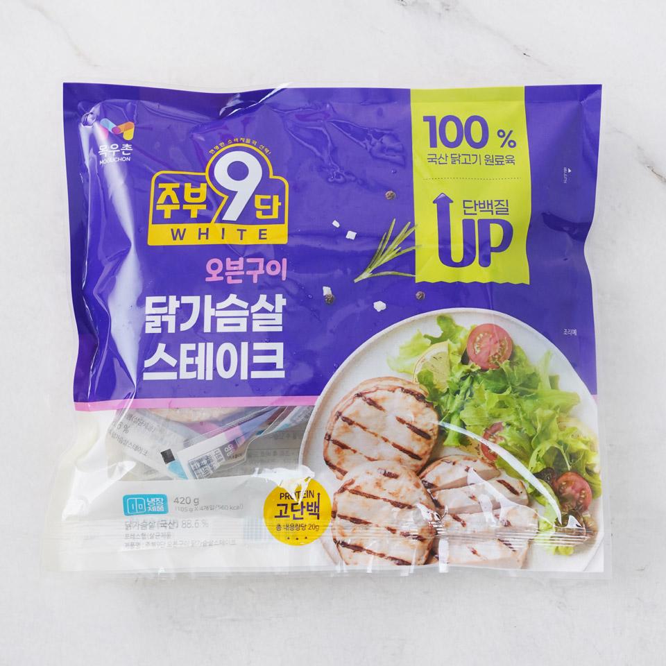 메가마트 목우촌 주부9단 오븐구이 닭가슴살스테이크 420g - 상품 이미지