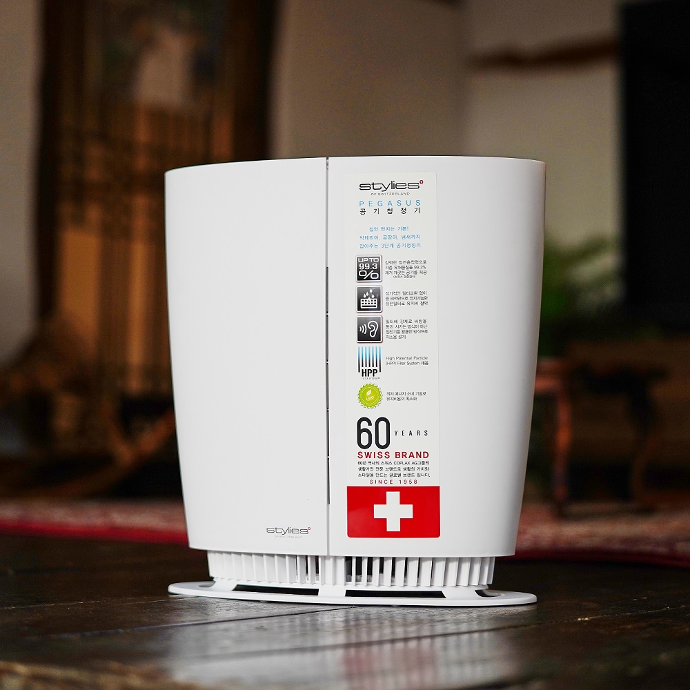 [필터추가이벤트]페가수스 Stylies 반영구필터 저소음 공기청정기 15평형 간편한세척