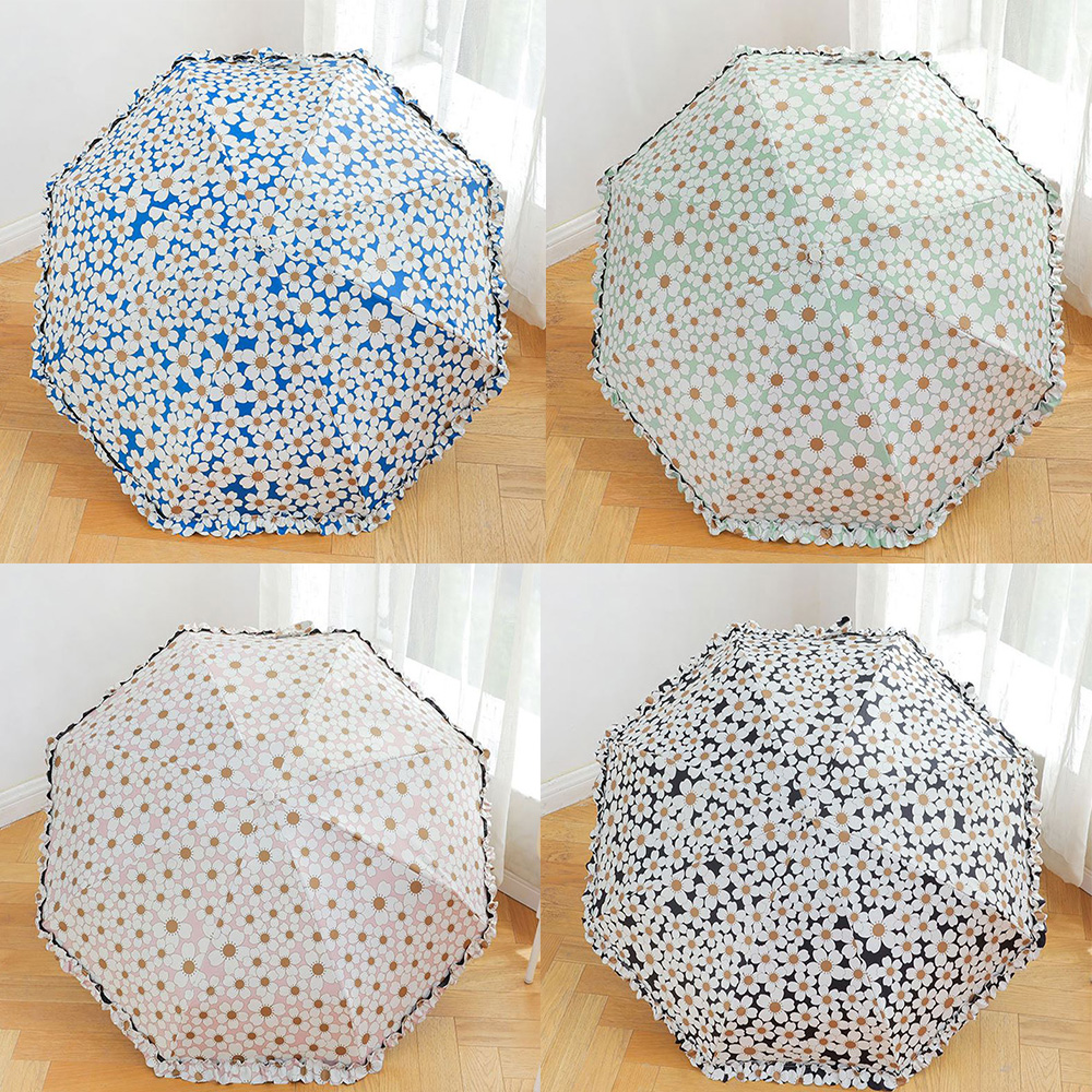 플라워 미니 양우산 예쁜 꽃무늬 초경량 자외선차단 암막 양산