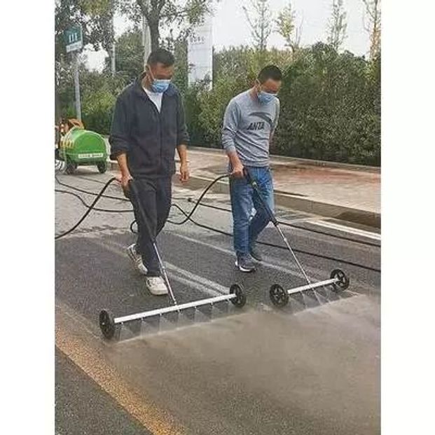 도로 노면 바닥 다중 고압 분사기 세척 대륜 약 70cm 세척 헤드+70cm - 상품 이미지