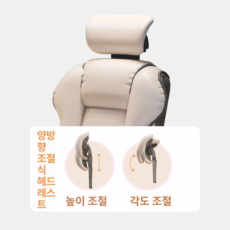 컴퓨터 의자 중역 책상 편안한 커스텀체어 피시방 사무실 화이트+머리받침-업그레이드 라텍스 - 상세 이미지 5