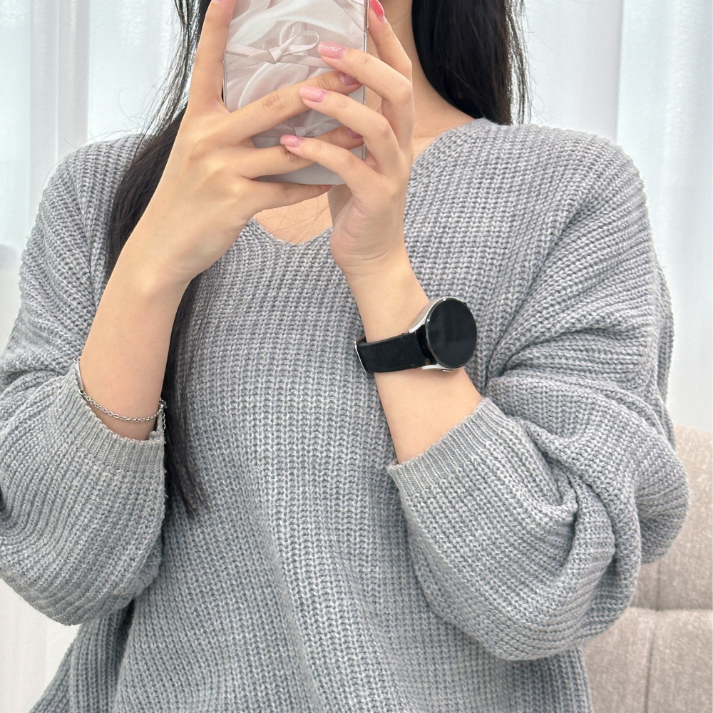갤럭시워치7 스트랩 스웨이드 가죽 갤럭시 워치6 갤워치 5 4 시계줄 이미지 7