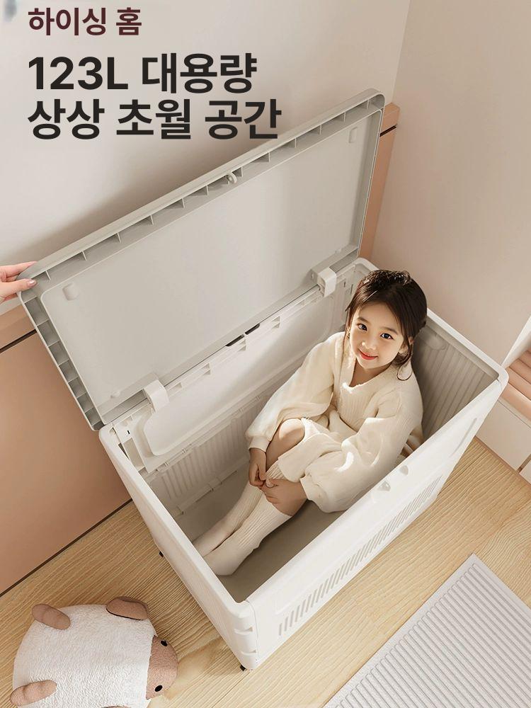 대용량 장난감 수납함 정리함 정리 수납 155L 대용량 단품 / 뚜껑 디자인 - 상세 이미지 4