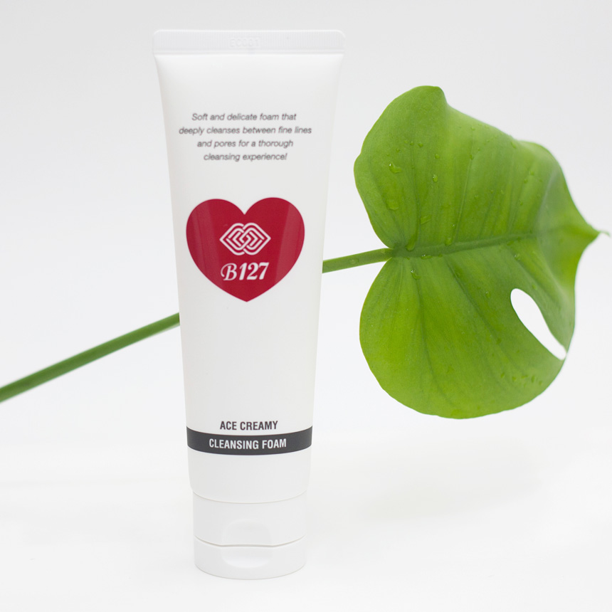 b127 클렌징폼 에이스 크리미 우유단백질 부드러운 거품 저자극 120ml - 메인 이미지