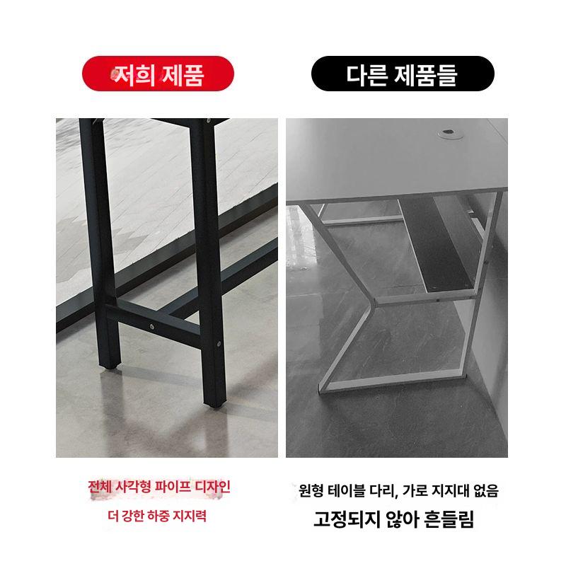 홈바테이블 의자 세트 탁자 거실 바테이블 두께 2.5CM 길이100 너비40 높이105 - 상세 이미지 3
