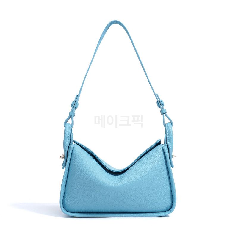 여성 소가죽 숄더백 대용량 데일리 가방 출퇴근용 만두백 고급스러운 디자인 실용적인 스타일 편안한 착용감 이미지 8