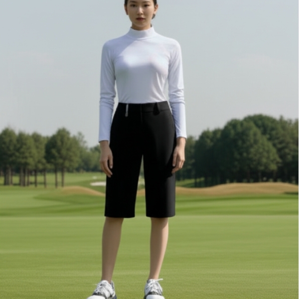 닥스골프 F/W 여성 프리미엄 골프웨어 버뮤다 팬츠 - 상품 이미지