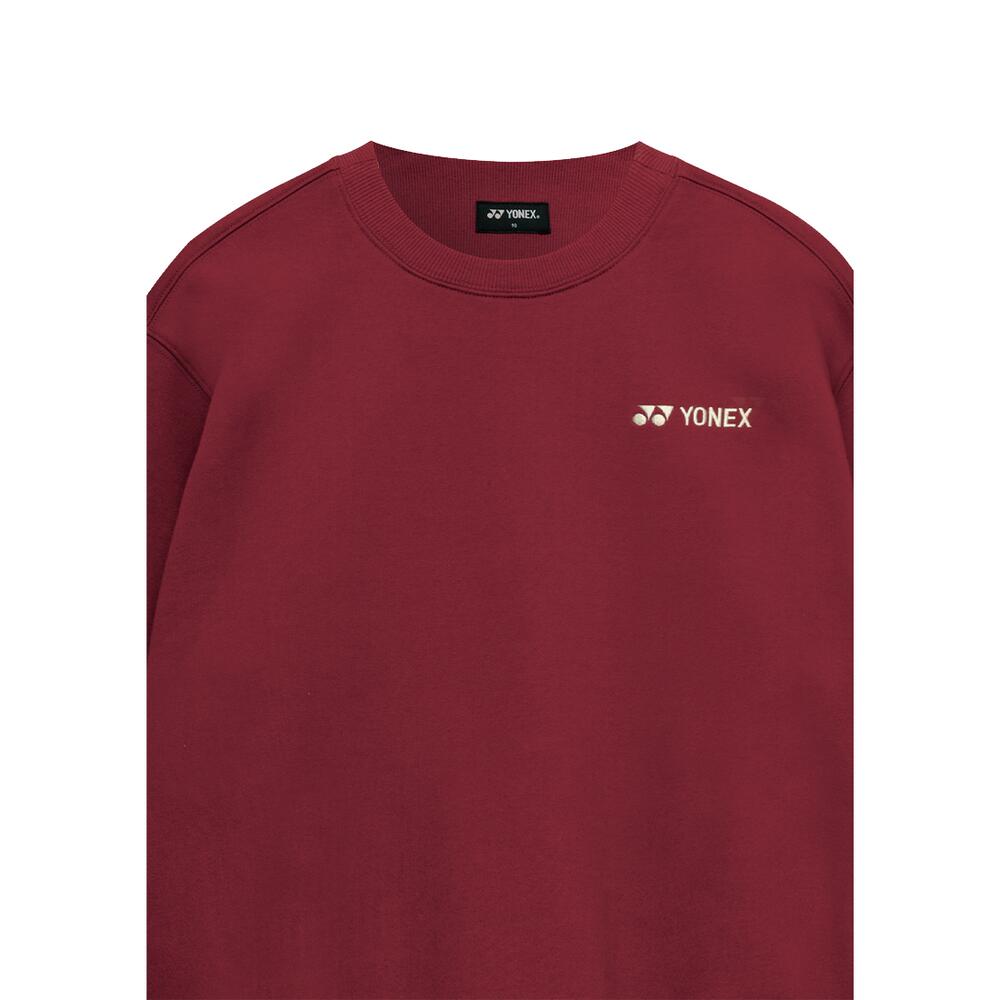 요넥스 253TL004U 맨투맨 배드민턴 의류 상의 티셔츠 남녀공용 배드민턴복 버건디 - 상세 이미지 4