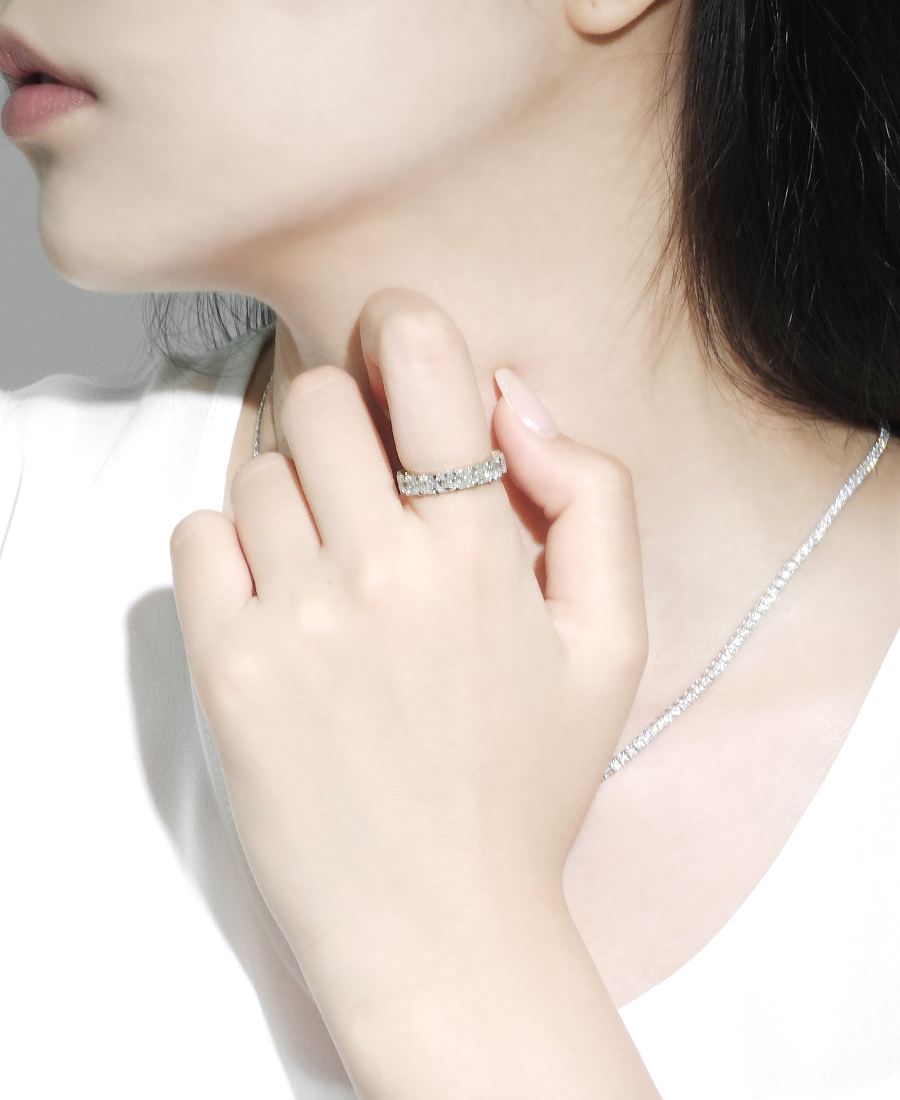 어셔컷 랩다이아몬드 가드링 이터니티링 랩다이아 14k 18k - 상세 이미지 5