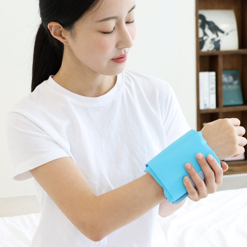 테슬테즐 손목 냉 찜질팩 스카이블루 이미지 6